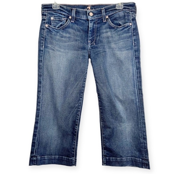 7 For All Mankind Dojo Crop Jeans 29 - Picture 1 of 7
